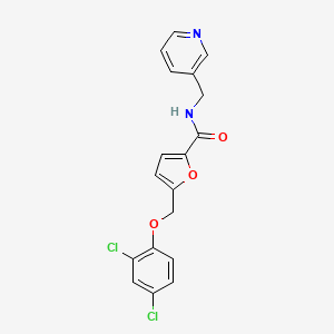 5-[(2,4-dichlorophenoxy)methyl]-N-(3-pyridinylmethyl)-2-furamide
