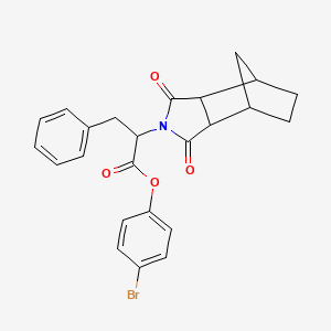 4-bromophenyl 2-(3,5-dioxo-4-azatricyclo[5.2.1.0~2,6~]dec-4-yl)-3-phenylpropanoate