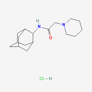 molecular formula C17H29ClN2O B4063670 N-2-adamantyl-2-(1-piperidinyl)acetamide hydrochloride 