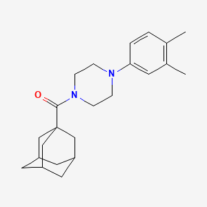 molecular formula C23H32N2O B4063703 1-(1-adamantylcarbonyl)-4-(3,4-dimethylphenyl)piperazine 