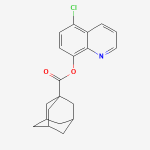 molecular formula C20H20ClNO2 B4063709 5-chloro-8-quinolinyl 1-adamantanecarboxylate 