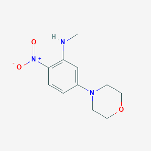 molecular formula C11H15N3O3 B4063721 N-methyl-5-(4-morpholinyl)-2-nitroaniline 
