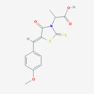 2-[5-(4-Methoxy-benzylidene)-4-oxo-2-thioxo-thiazolidin-3-yl]-propionic acid