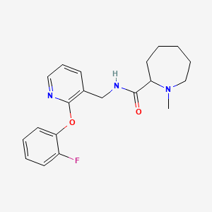 molecular formula C20H24FN3O2 B4063754 N-{[2-(2-fluorophenoxy)-3-pyridinyl]methyl}-1-methyl-2-azepanecarboxamide 