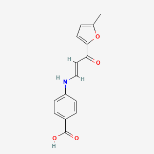 4-{[3-(5-methyl-2-furyl)-3-oxo-1-propen-1-yl]amino}benzoic acid