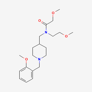 2-methoxy-N-{[1-(2-methoxybenzyl)-4-piperidinyl]methyl}-N-(2-methoxyethyl)acetamide