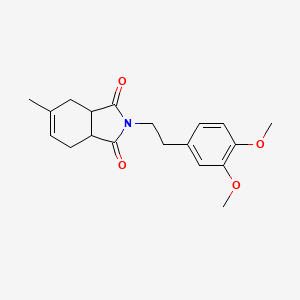 2-[2-(3,4-dimethoxyphenyl)ethyl]-5-methyl-3a,4,7,7a-tetrahydro-1H-isoindole-1,3(2H)-dione