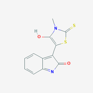 3-(3-Methyl-4-oxo-2-thioxo-thiazolidin-5-ylidene)-1,3-dihydro-indol-2-one
