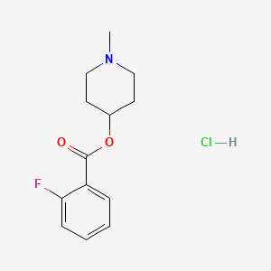 1-methyl-4-piperidinyl 2-fluorobenzoate hydrochloride