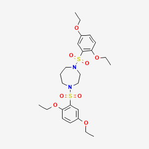 molecular formula C25H36N2O8S2 B4063847 1,4-bis[(2,5-diethoxyphenyl)sulfonyl]-1,4-diazepane 