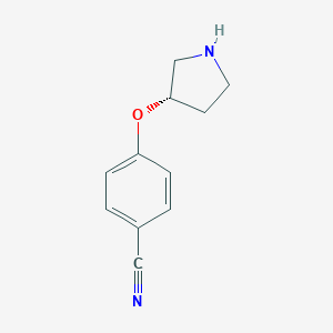 4-[(3S)-Pyrrolidin-3-yl]oxybenzonitrile