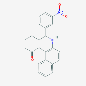 5-{3-nitrophenyl}-3,4,5,6-tetrahydrobenzo[a]phenanthridin-1(2H)-one