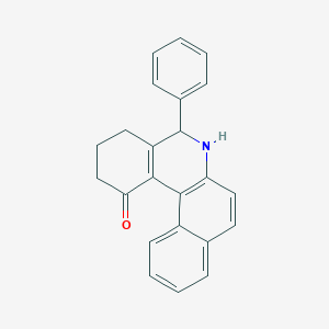 molecular formula C23H19NO B406391 5-phenyl-3,4,5,6-tetrahydrobenzo[a]phenanthridin-1(2H)-one 