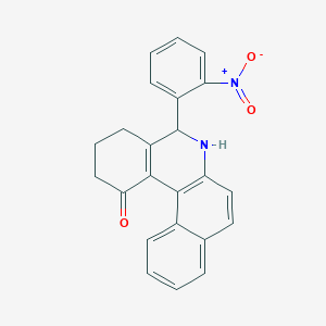5-{2-nitrophenyl}-3,4,5,6-tetrahydrobenzo[a]phenanthridin-1(2H)-one
