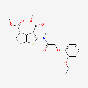 dimethyl 2-{[(2-ethoxyphenoxy)acetyl]amino}-5,6-dihydro-4H-cyclopenta[b]thiophene-3,4-dicarboxylate