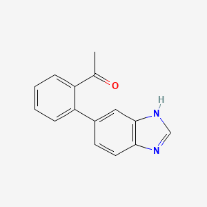 1-[2-(1H-benzimidazol-6-yl)phenyl]ethanone