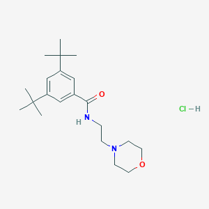 molecular formula C21H35ClN2O2 B4063971 3,5-di-tert-butyl-N-[2-(4-morpholinyl)ethyl]benzamide hydrochloride 