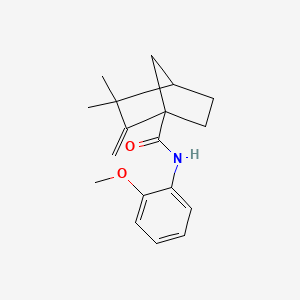 N-(2-methoxyphenyl)-3,3-dimethyl-2-methylenebicyclo[2.2.1]heptane-1-carboxamide