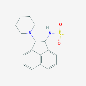 molecular formula C18H22N2O2S B4064081 N-[2-(1-piperidinyl)-1,2-dihydro-1-acenaphthylenyl]methanesulfonamide 