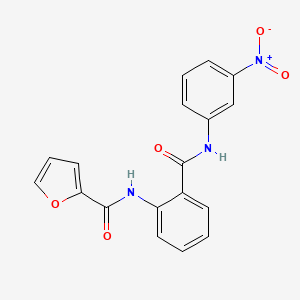 molecular formula C18H13N3O5 B4064134 N-(2-{[(3-nitrophenyl)amino]carbonyl}phenyl)-2-furamide 