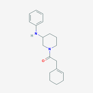 molecular formula C19H26N2O B4064248 1-(1-环己烯-1-基乙酰)-N-苯基-3-哌啶胺 