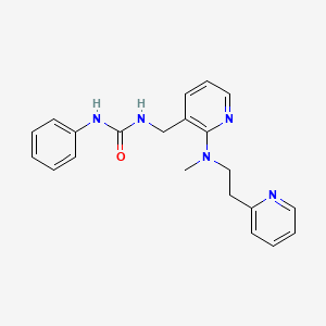 molecular formula C21H23N5O B4064265 N-[(2-{methyl[2-(2-pyridinyl)ethyl]amino}-3-pyridinyl)methyl]-N'-phenylurea 