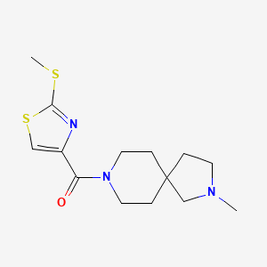 molecular formula C14H21N3OS2 B4064286 2-甲基-8-{[2-(甲硫基)-1,3-噻唑-4-基]羰基}-2,8-二氮杂螺[4.5]癸烷 