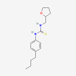 molecular formula C16H24N2OS B4064332 N-(4-丁基苯基)-N'-(四氢-2-呋喃基甲基)硫脲 