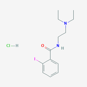 molecular formula C13H20ClIN2O B4064486 N-[2-(二乙氨基)乙基]-2-碘苯甲酰胺盐酸盐 CAS No. 855265-16-6