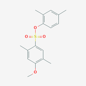 molecular formula C17H20O4S B4064496 2,4-dimethylphenyl 4-methoxy-2,5-dimethylbenzenesulfonate 