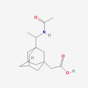 molecular formula C16H25NO3 B4064640 {3-[1-(acetylamino)ethyl]-1-adamantyl}acetic acid 