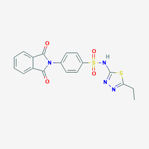 4-(1,3-dioxo-1,3-dihydro-2H-isoindol-2-yl)-N-(5-ethyl-1,3,4-thiadiazol-2-yl)benzenesulfonamide