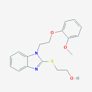 2-({1-[2-(2-methoxyphenoxy)ethyl]-1H-benzimidazol-2-yl}sulfanyl)ethanol