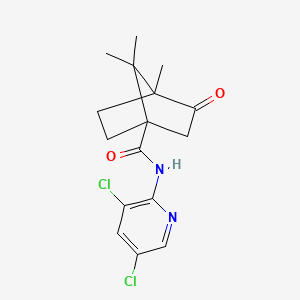 molecular formula C16H18Cl2N2O2 B4064699 N-(3,5-dichloro-2-pyridinyl)-4,7,7-trimethyl-3-oxobicyclo[2.2.1]heptane-1-carboxamide 