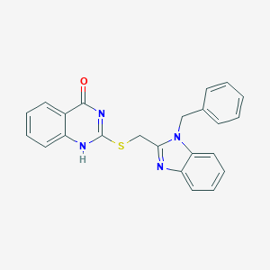 2-[(1-benzylbenzimidazol-2-yl)methylsulfanyl]-1H-quinazolin-4-one