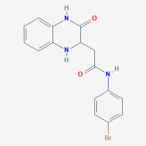 N-(4-bromophenyl)-2-(3-oxo-1,2,3,4-tetrahydroquinoxalin-2-yl)acetamide