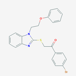 1-(4-bromophenyl)-2-{[1-(2-phenoxyethyl)-1H-benzimidazol-2-yl]sulfanyl}ethanone