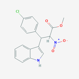 methyl 3-(4-chlorophenyl)-3-(1H-indol-3-yl)-2-nitropropanoate
