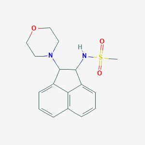 molecular formula C17H20N2O3S B4064786 N-[2-(4-morpholinyl)-1,2-dihydro-1-acenaphthylenyl]methanesulfonamide 