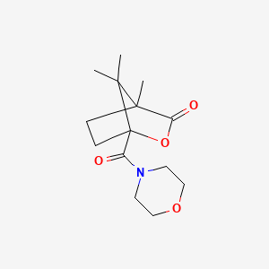 molecular formula C14H21NO4 B4064827 4,7,7-三甲基-1-(4-吗啉羰基)-2-氧代双环[2.2.1]庚烷-3-酮 
