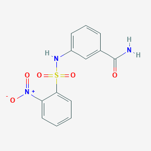 3-{[(2-Nitrophenyl)sulfonyl]amino}benzamide