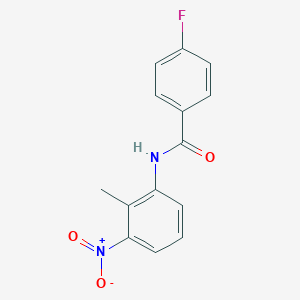 molecular formula C14H11FN2O3 B406487 4-fluoro-N-(2-methyl-3-nitrophenyl)benzamide 