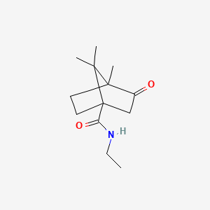 molecular formula C13H21NO2 B4064873 N-乙基-4,7,7-三甲基-3-氧代双环[2.2.1]庚烷-1-甲酰胺 