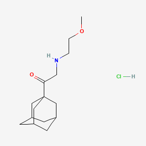 1-(1-adamantyl)-2-[(2-methoxyethyl)amino]ethanone hydrochloride