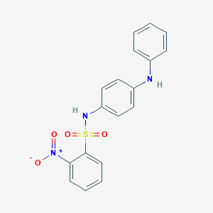 molecular formula C18H15N3O4S B406490 2-nitro-N-[4-(phenylamino)phenyl]benzenesulfonamide 