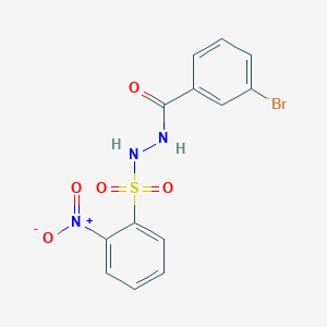 3-bromo-N'-[(2-nitrophenyl)sulfonyl]benzohydrazide