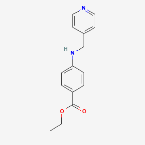 molecular formula C15H16N2O2 B4065007 ethyl 4-[(4-pyridinylmethyl)amino]benzoate 