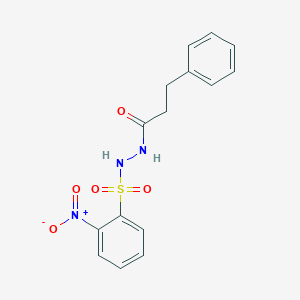 N'-[(2-nitrophenyl)sulfonyl]-3-phenylpropanohydrazide