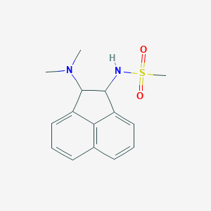 molecular formula C15H18N2O2S B4065018 N-[2-(dimethylamino)-1,2-dihydro-1-acenaphthylenyl]methanesulfonamide 