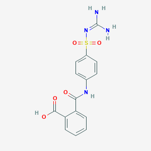 2-{[4-({[Amino(imino)methyl]amino}sulfonyl)anilino]carbonyl}benzoic acid